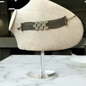 Elegant Silver Mesh Bracelet